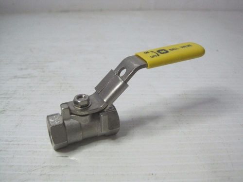 1494 1/4&#034; npt ball valve cf8m stainless great condition free shipping conti usa for sale
