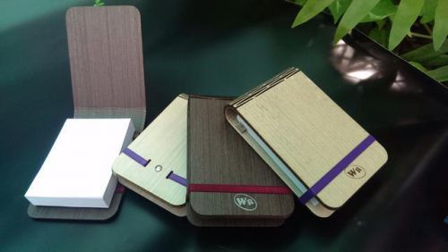Foldable wood cover notebook (wood from plantation only/eco friendly material) for sale