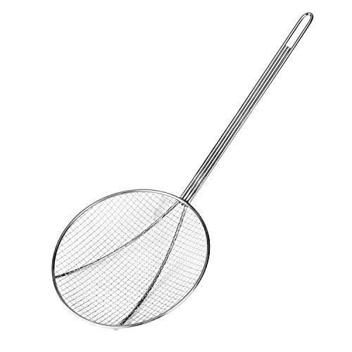Excellante round nickel plated wire skimmer, 9&#034; x 22&#034; for sale