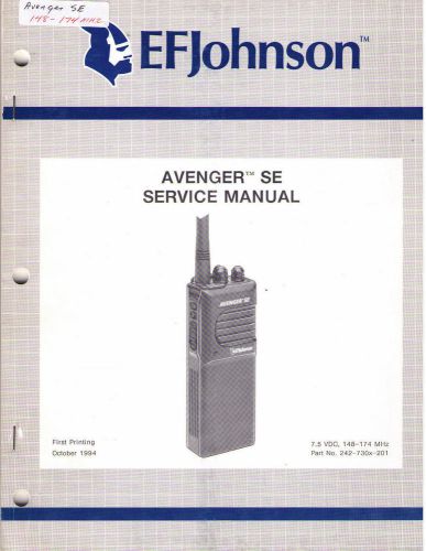 Johnson Service Manual AVENGER SE 148-174 MHz