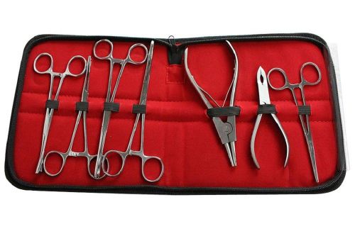 7pcs Body Piercing Tools Kit Surgical  Instruments
