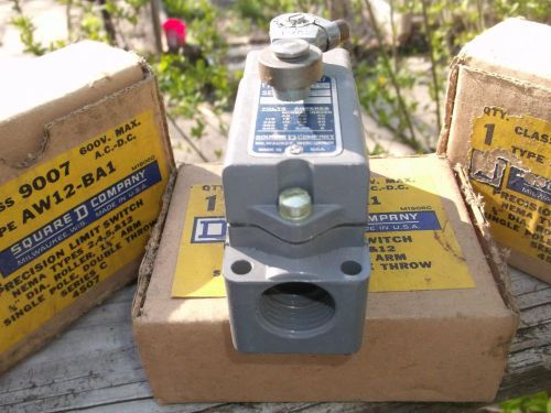 NOS PRECISION LIMIT SWITCH class 9007 Type AW12-BA1 Square D SERIES-C 4507