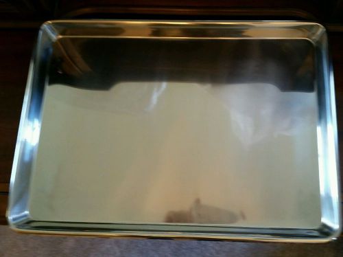 Half size bake sheet pan or instrument tray 13&#034; x 18&#034; x 1&#034;  18/8 stainless steel for sale