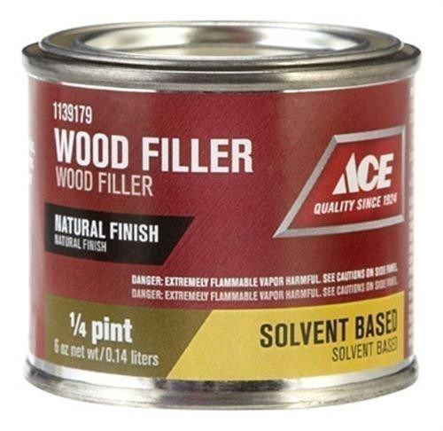 Ace 1139179 wood filler natural color finish 1/4 pint 6 oz can for all woods new for sale