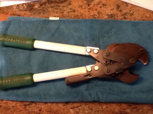 Greenlee 774 ratchet high performance cable cutters, near mint 19 1/8&#034; 750 kcmil for sale