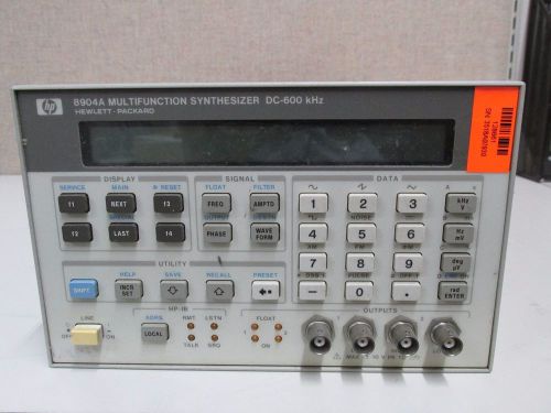 HP Agilent 8904A Multifunction Synthesizer DC-600 khz options 002