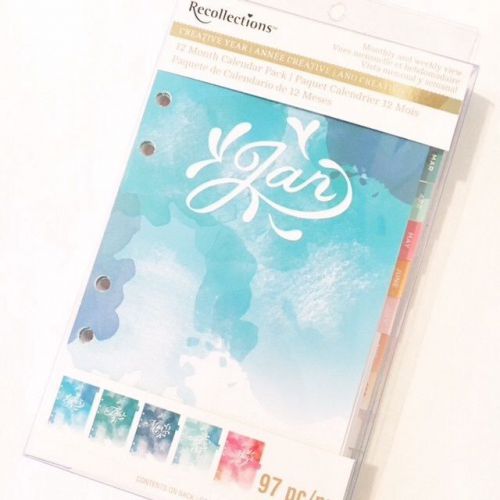 Michaels Recollections Personal Size Watercolor Planner Insert Set