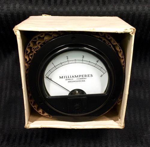 Marion Model 53 RN Milliamperes Instrument Gauge (NOS)