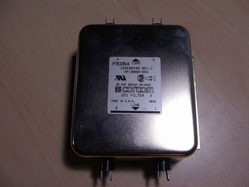 Corcom EMI Filter  F5364  20 Amp 250VAC