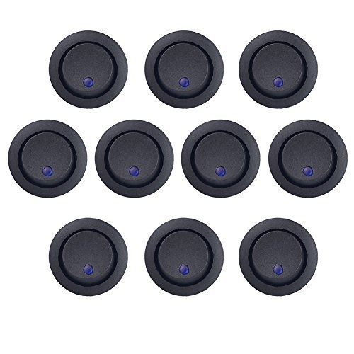 New car truck rocker toggle led switch blue light on-off control 12v 10pc for sale