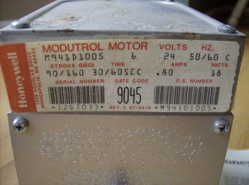 Honeywell Modutrol Motor M941D1005 24V 50/60Hz