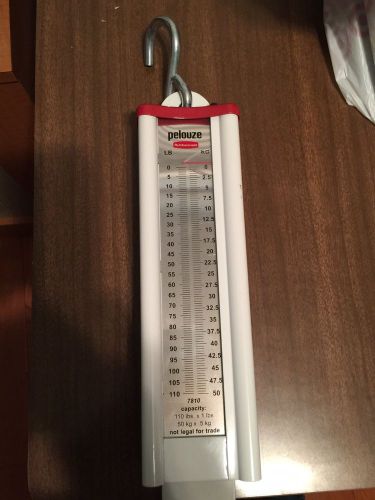 Rubbermaid pelouze 7810 - 110 lb. hanging scale with tare - industrial grade for sale