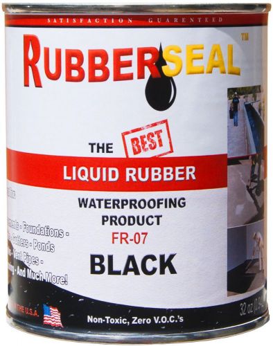 Rubberseal Liquid Rubber Waterproofing Roll On Black 32oz - New