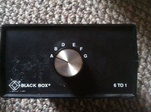 6 to 1 Black Box Switch SW059A ABCDEFG