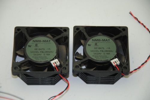 NMB-MAT FBL06A24U, Cooling Fan DC24V 0.16A, Lot of 2
