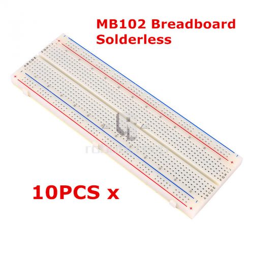 10PCS MB-102 830 Solderless Breadboard Tie Points for Arduino Raspberry Pi