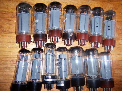 set of 14 Sovtek, Mesa, Marshall EL34 vacuum tubes