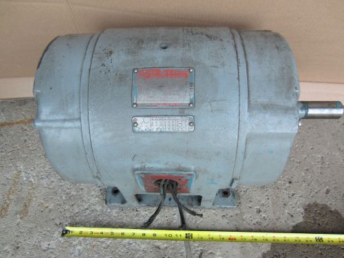 20 HP 3 Phase GE General Electric Tri Clad Induction Motor 220/440