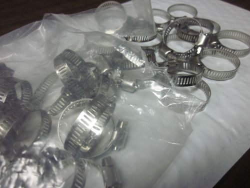 50pc 1-1/8&#034; CLAMP STAINLESS STEEL HOSE CLAMPS 3/4&#034;1-1/8&#034; GOLIATH INDUSTRIAL TOOL