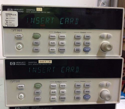 Agilent / HP 34970A Data Acquisition With Option 01