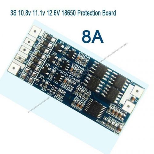 3 Packs 12.6V 11.1V 8A w/Balance Li-ion Lithium Battery BMS PCB Protection Board