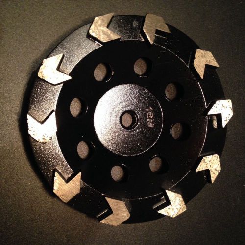 7 Inch 10 Arrow Head Seg Diamond Cup Wheel for Concrete: Bore 5/8&#034;11  Auction