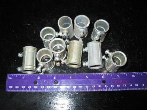 1/2&#034;  cast  emt conduit couplings, lot of 10 pcs for sale