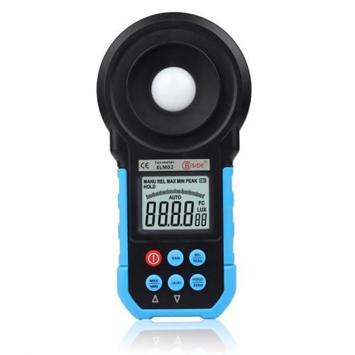 ELM02 200,000 Lux Digital Meter Light Luxmeter Meters Luminometer Photometer