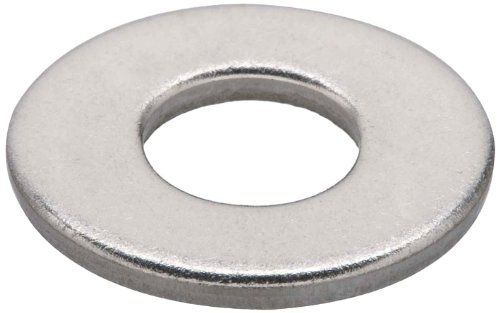 316 Stainless Steel Flat Washer, Plain Finish, Meets DIN 125, M2 Hole Size,