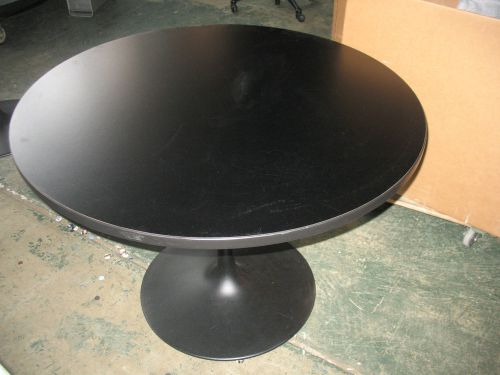 Black 60&#034; Round Conference Table