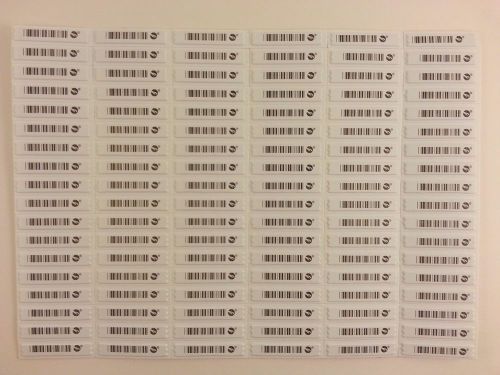 540 (5 sheets) Tyco Sensormatic Ultra Strip III Security Labels Dual Res ZLDRS2