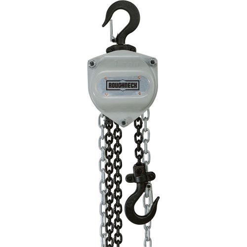 Roughneck manual chain hoist-1/2 ton 10ft lift #2607s168 for sale