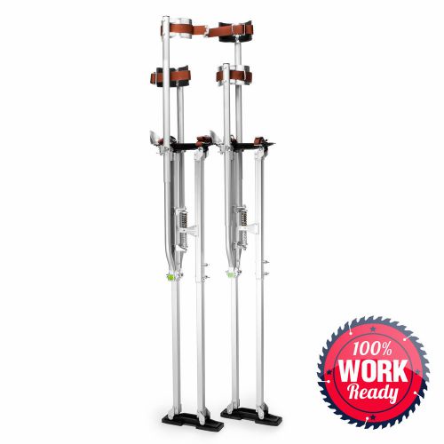 Drywall painters walking stilts taping finishing tools - adjustable 48&#034; - 64&#034; for sale