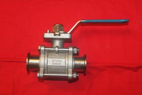 Used stainless steel 1 1/2 sanitary butterfly valve 2 position for sale