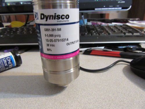 Dynisco pressure transmitter, 0-5000 psig, part# g851-201-5m, *new in box* for sale