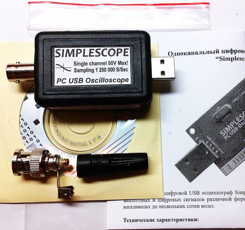 PC Computer Digital USB Oscilloscope 1Ms/S Sampling
