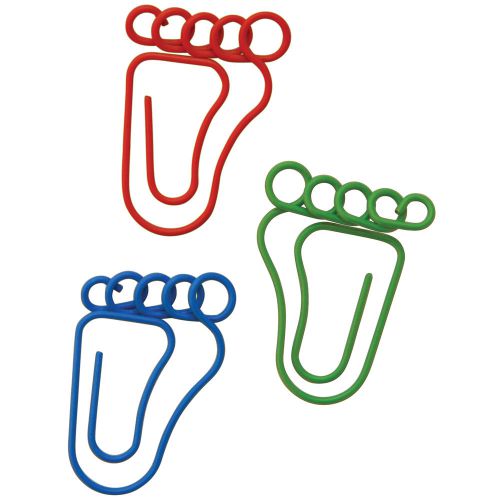 Paper Clips Carded-Feet Shaped 20/Pkg 085288243004