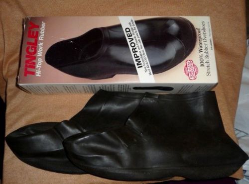 Tingley Men&#039;s Hi-Top Work Rubber Overshoes Fits Sizes 12-1/2 to 14, NIB