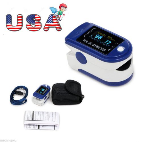 FDA Finger Pulse Oximeter Blood Oxygen SpO2 Monitor OLED CONTEC CMS50D-USA Stock