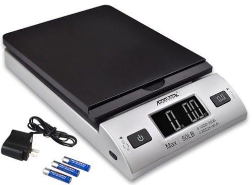 Accuteck S 50 lb x 0.2 oz All-In-One Digital Shipping Postal Scale with AC Po...