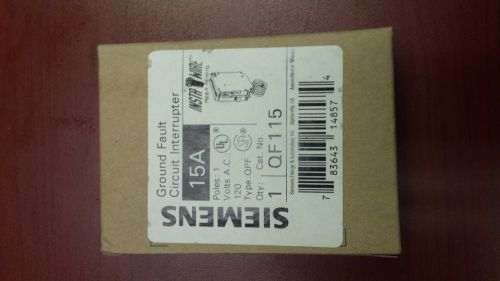 ITE / SIEMENS QF115, 15 AMP 1 POLE 120 VOLT VAC GFI NEW