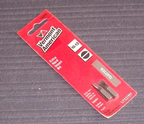2 Pack Vermont American 15323 Size 10 to 12 Slotted Extra Hard Insert Bit