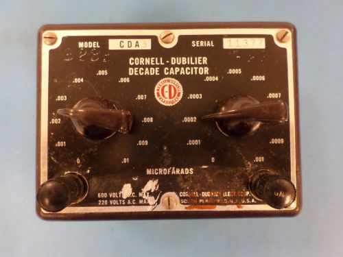 Cornell-Dubilier CDA-5 Decade Capacitor 100pF-1nF &amp; 1nF-10nF
