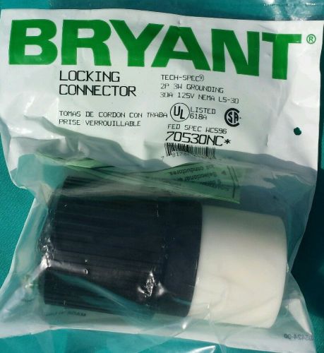 Bryant L5-30 NEMA L5-30R twist Lock Connector, Rated for 30A/125V