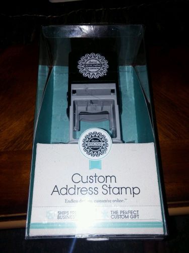 PERSONALIZED DESIGN SELF INKING ADDRESS STAMP by THREE DESIGNING WOMEN