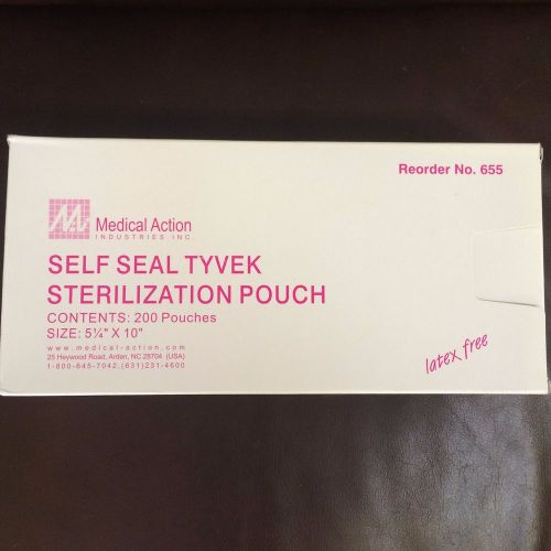 Medical Action Industries Self Seal Tyvek Sterilization Pouch/5.25&#034;x 10&#034;/200 CT