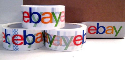 3 eBay Branded BOPP Packaging Shipping Tapes 75 Yards Per Roll Total 225 Yards