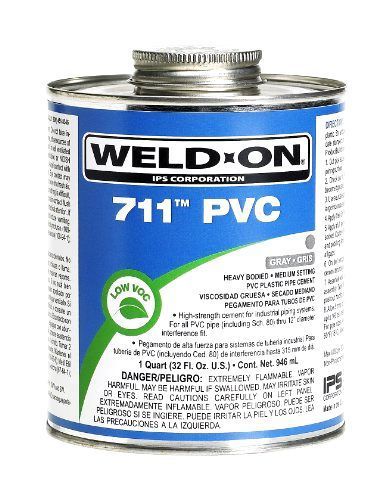 Weld-on 10123 gray 711 heavy-bodied pvc professional industrial-grade cement, for sale