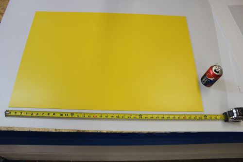 Yellow styrene polystyrene plastic sheet .060&#034; thick 24&#034; x 36&#034; for sale