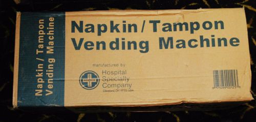 Hospeco Napkins/Tampon Vending Machine D1-25 White .25 cent Dual No.1